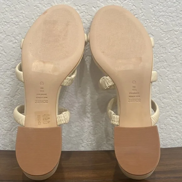 Schutz Olly Block Heel Sandals Size 11 - Picture 9 of 10
